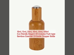 10ml, 15ml, 20ml, 30ml, 50ml, 100ml Eco-friendly Elegant All-inclusive Push-type Bamboo Essential Oil Bottle Dropper Bottle