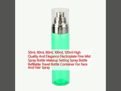 50ml, 60ml, 80ml, 100ml, 120ml High Quality And Elegance Electroplate Fine Mist Spray Bottle Makeup Setting Spray Bottle Refillable Travel Bottle Container For Face And Hair Spray